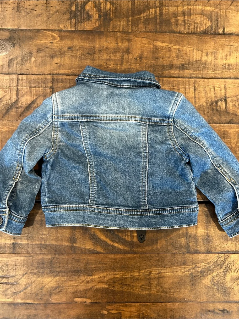Cat & Jack 12M Light Blue Denim Jean Jacket with Snap Enclosure